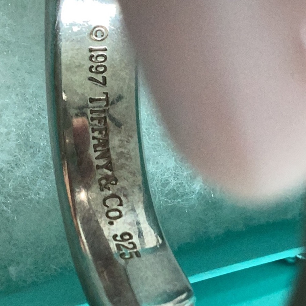 Tiffany & Co cuff bracelet sterling silver/ vintage 1990's (unisex/women/men) - Picture 4 of 14